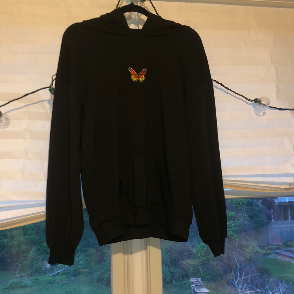 Black Sweatshirt w/ Butterfly